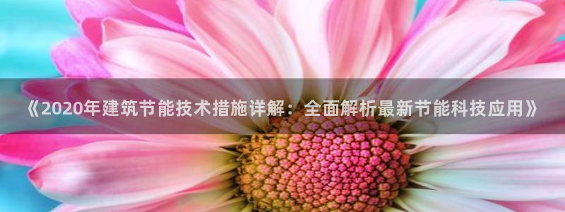 e尊国际7779：《2020年建筑节能技术措施详解：全面解析最新节能科技应用》