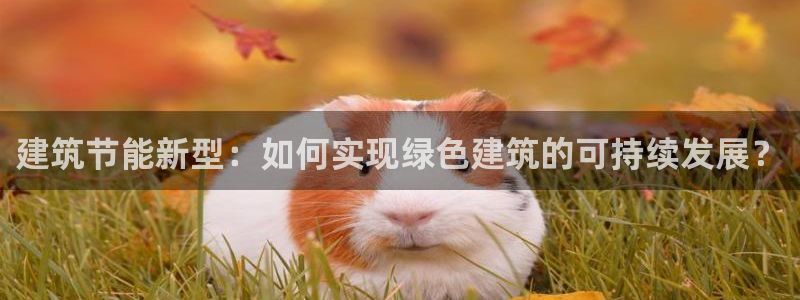 e尊国际7779：建筑节能新型：如何实现绿色建筑的可持续发展？