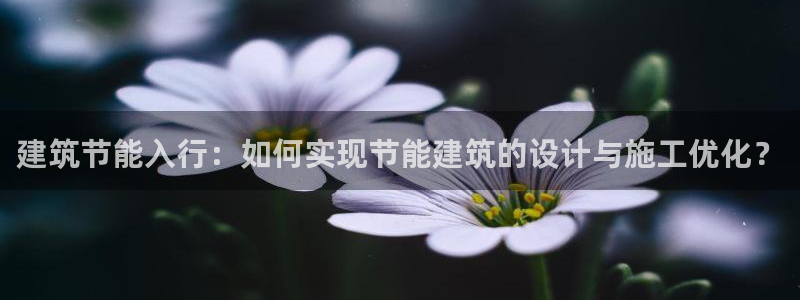 e尊国际官网app：建筑节能入行：如何实现节能建筑的设计与施工优化？