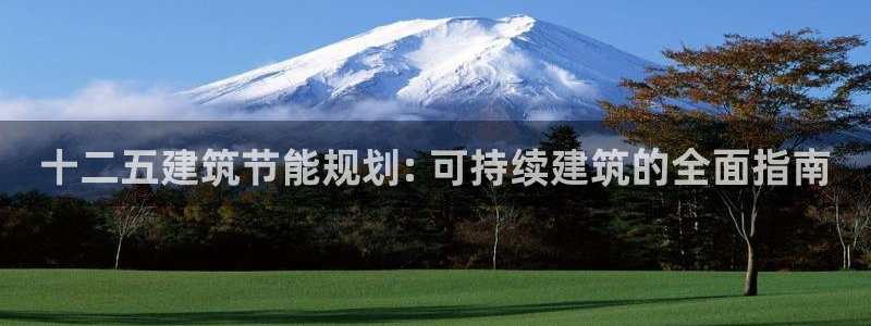 e尊国际官网app：十二五建筑节能规划: 可持续建筑的全面指南