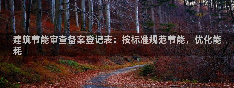 E尊国际网站：建筑节能审查备案登记表：按标准规范节能，优化能
耗