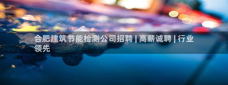 e尊官网：合肥建筑节能检测公司招聘 | 高薪诚聘 | 行业
领先