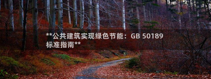 e尊国际官网app：**公共建筑实现绿色节能：GB 50189 
标准指南**