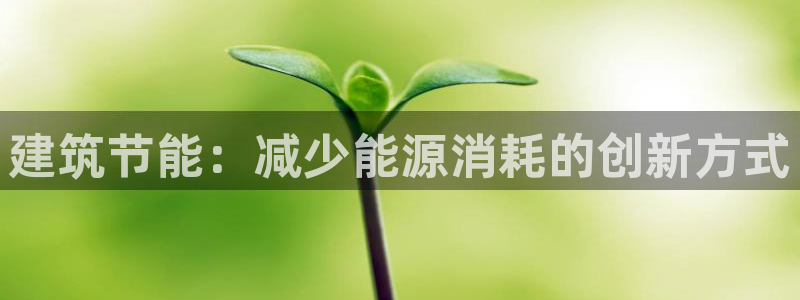 e尊国际客户端：建筑节能：减少能源消耗的创新方式
