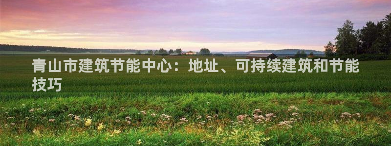 e尊国际地址：青山市建筑节能中心：地址、可持续建筑和节能
技巧