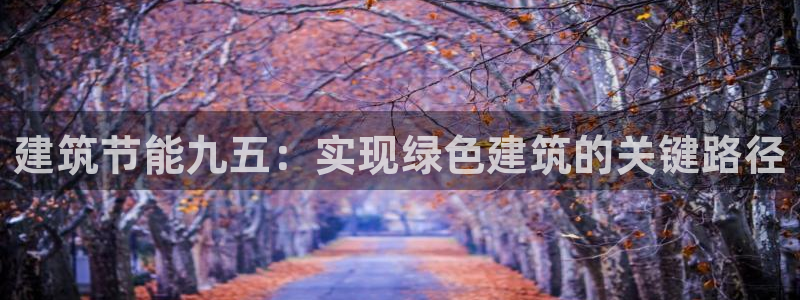 e尊国际客服：建筑节能九五：实现绿色建筑的关键路径