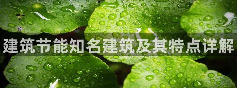 e尊国际的手机登录网站：建筑节能知名建筑及其特点详解